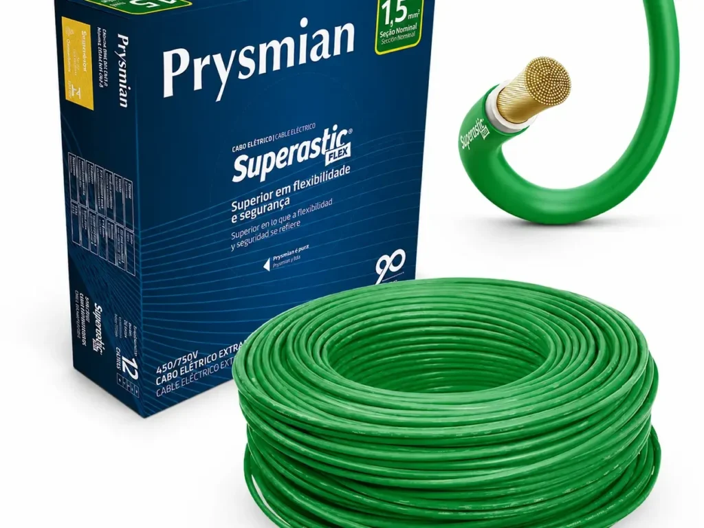 fio 2.5mm suporta quantos amperes cabo flexivel Prysmian