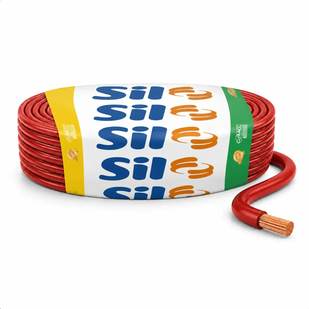 Bobinas de cabo flexivel de cobre Sil para instalacao eletrica residencial em rolos de 100 metros certificados pelo Inmetro