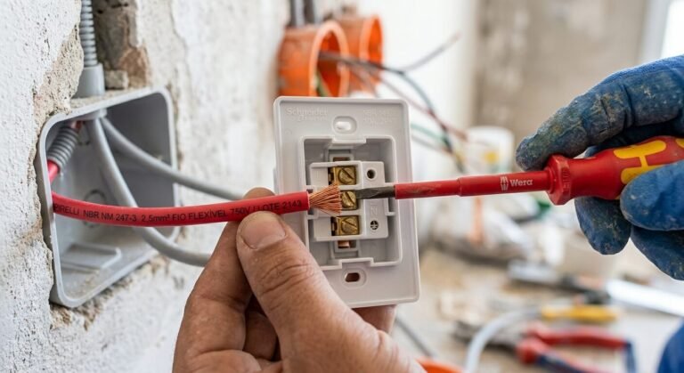 Cabo flexível 2,5 mm² em rolo de 100 metros